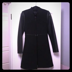 BCBGMAXAZRIA - Faux Leather And Polyester Coat